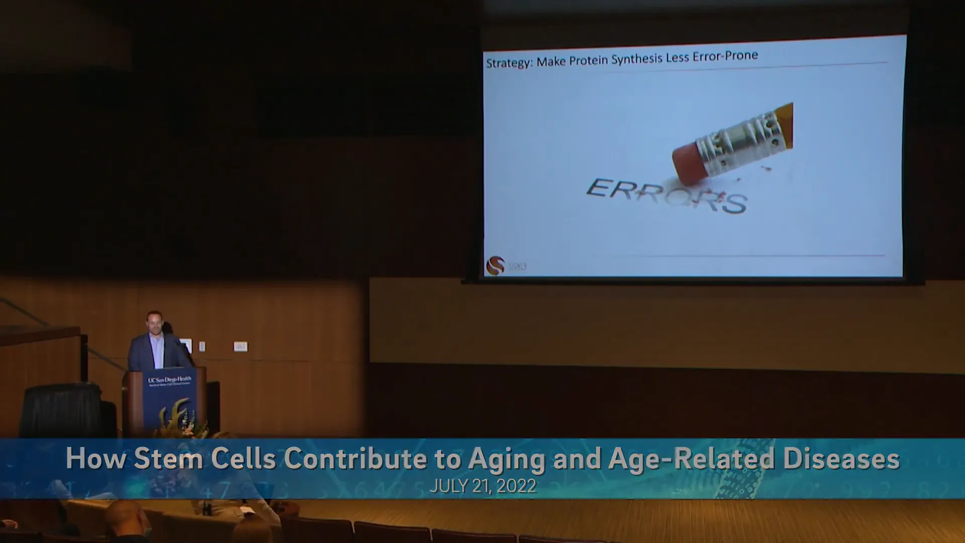 Visual representation of DNA repair mechanisms in stem cells