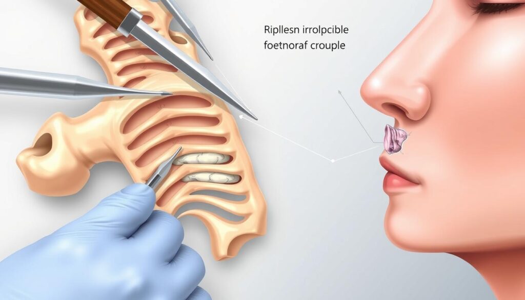 rhinoplasty rib cartilage